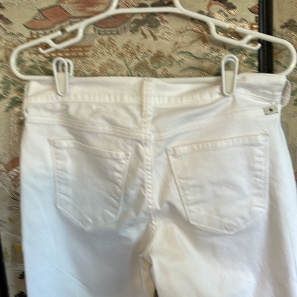 LUCKY BRAND MOLLIE CROP MID RISE WHITE DENIM JEANS SIZE 6/28 - Picture 5 of 15